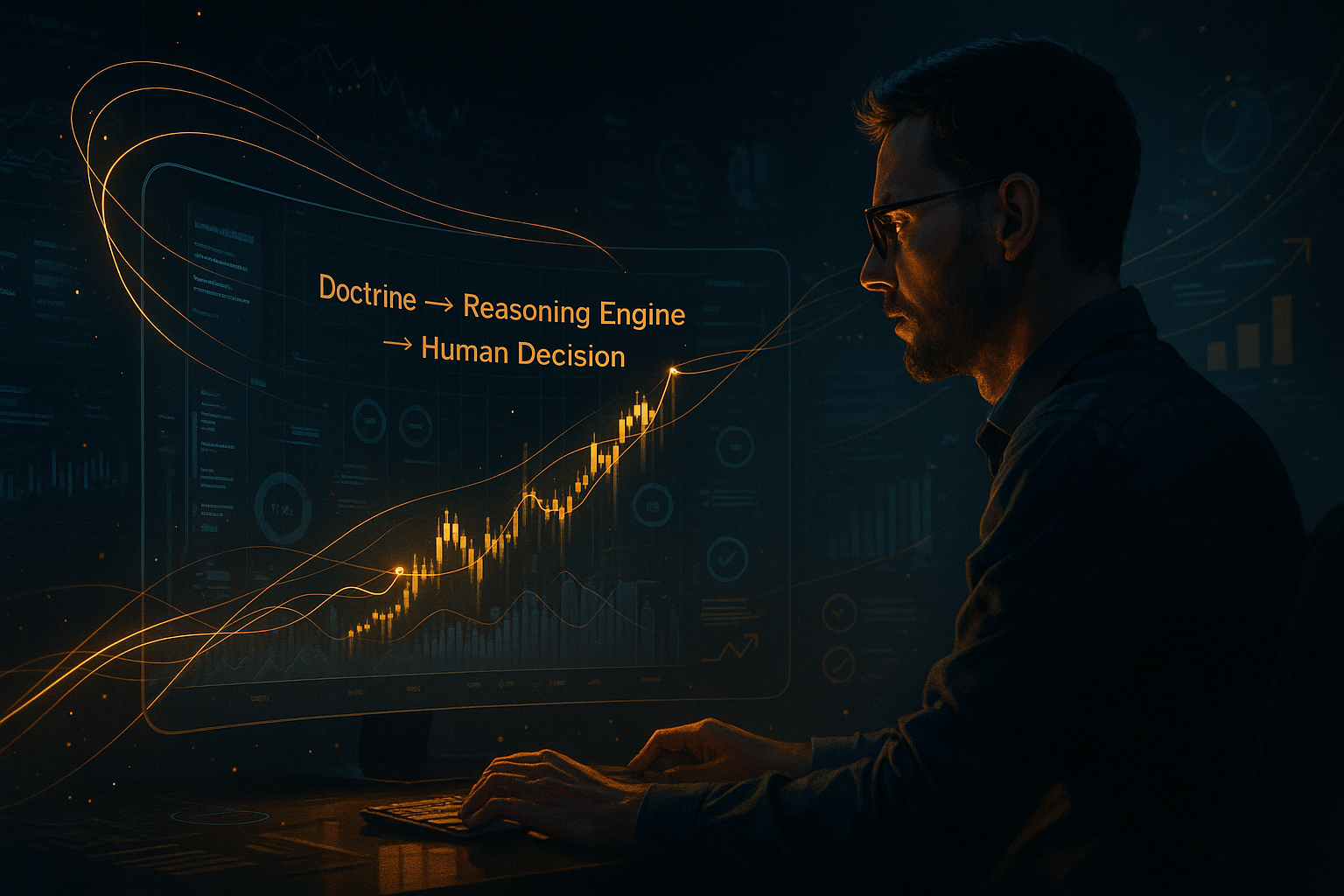 Doctrine → Reasoning Engine → Human Decision